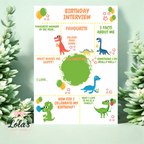 A4 birthday interview boards