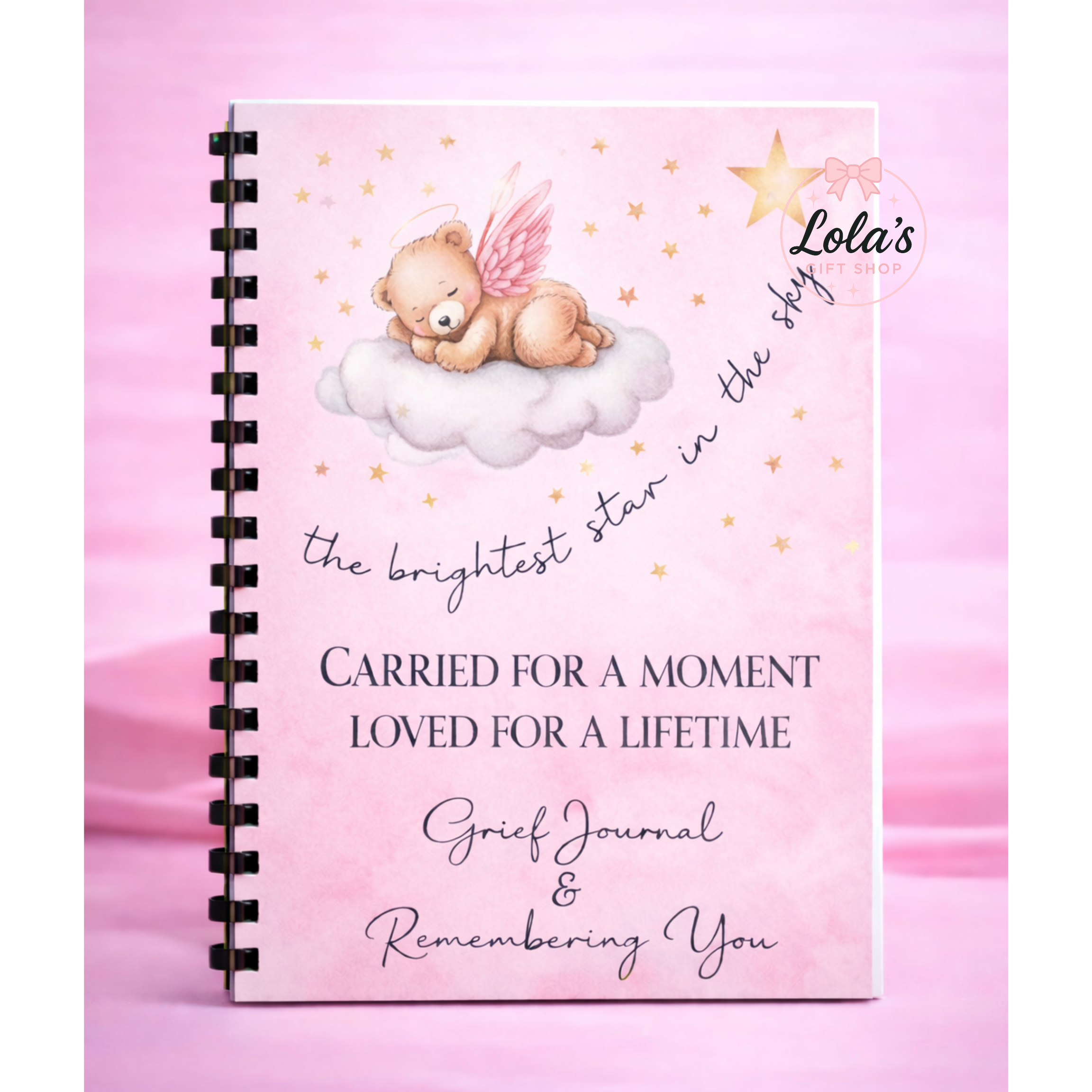 Carried for a Moment, Loved for a Lifetime Grief Journal & Remembering You