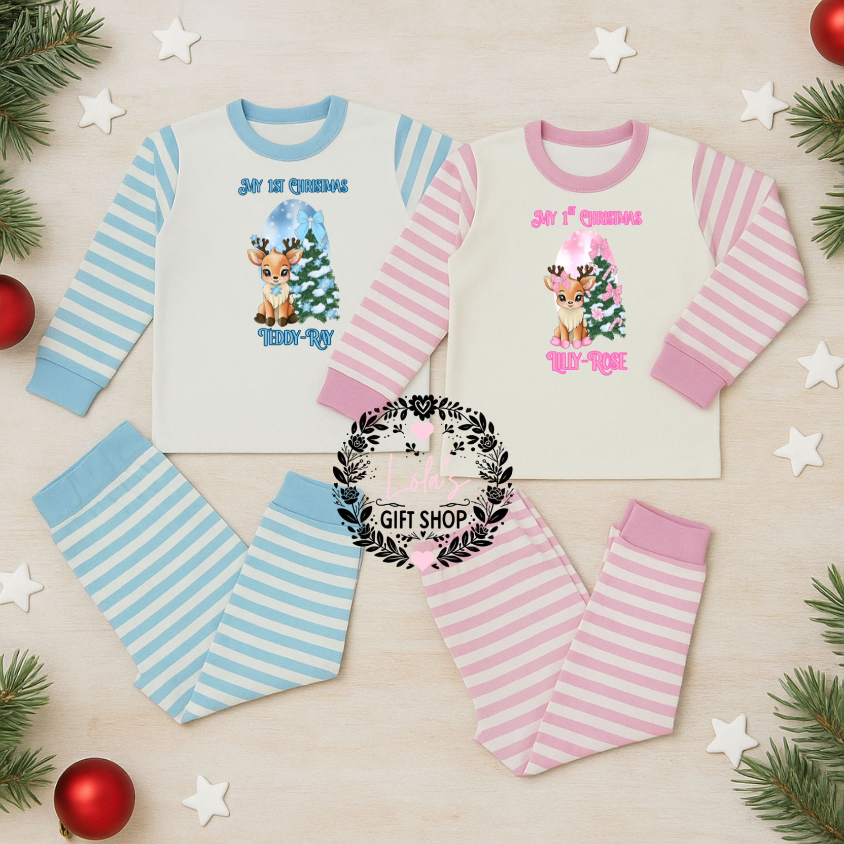 Kids reindeer cutie pyjamas