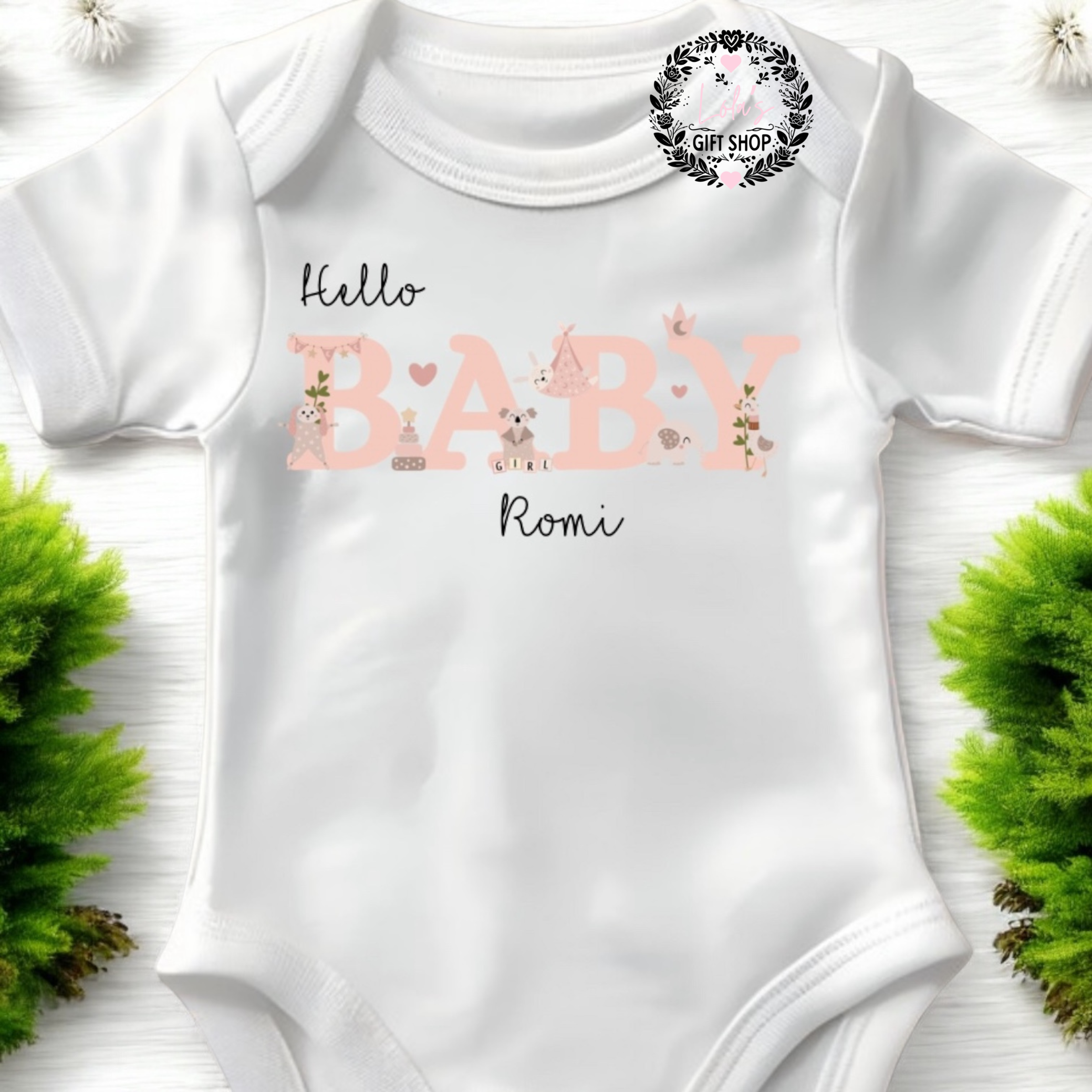 Hello baby vest