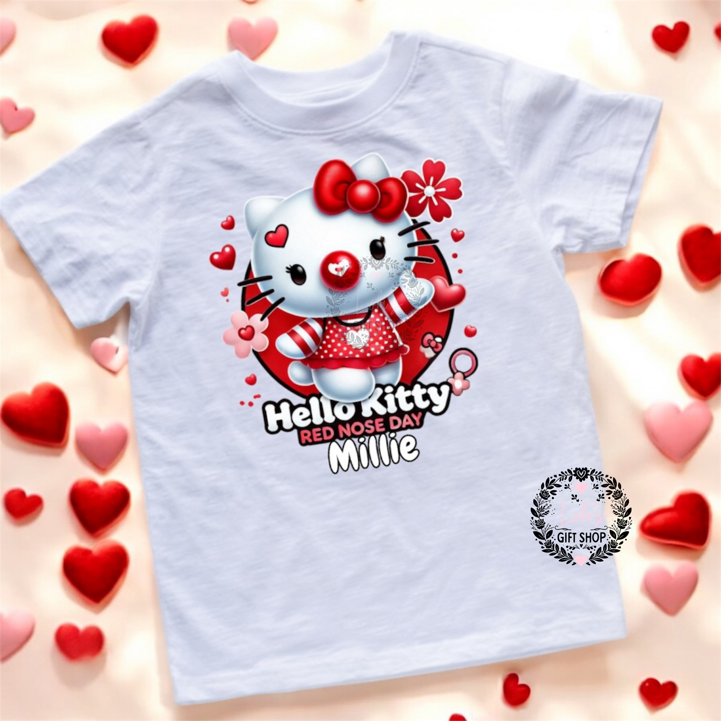 Red nose kitty Tshirt