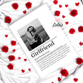 A4 girlfriend definition personalised photo print