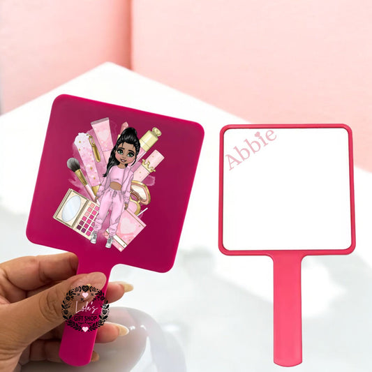 Make up girls hand held mirrors - Lola’s gift shop <3Make up girls hand held mirrorsLola’s gift shop <3