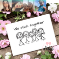 We stick together a4 print