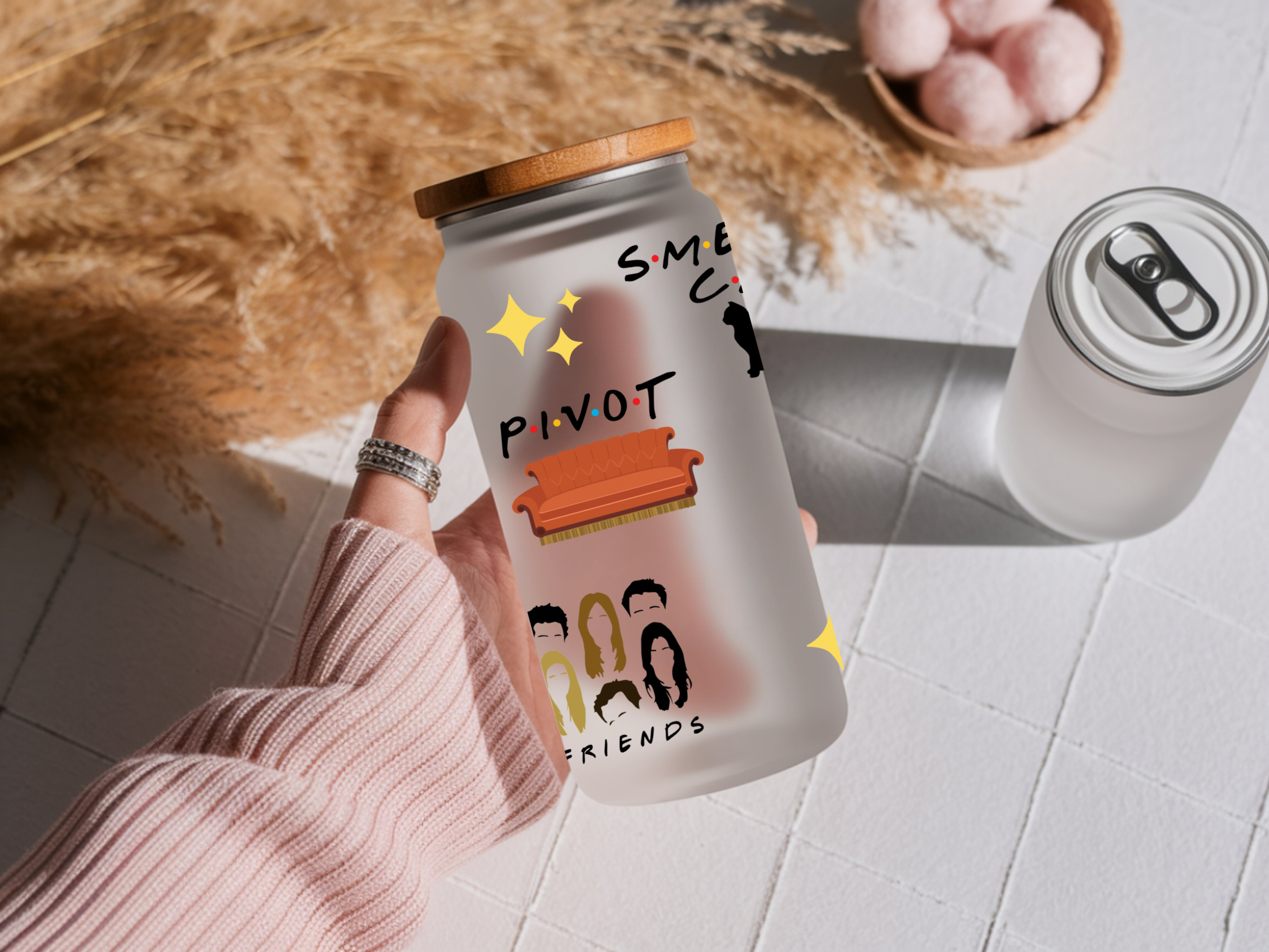 I’ll be there for you 16oz Libby glass can