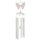White Butterfly Windchime