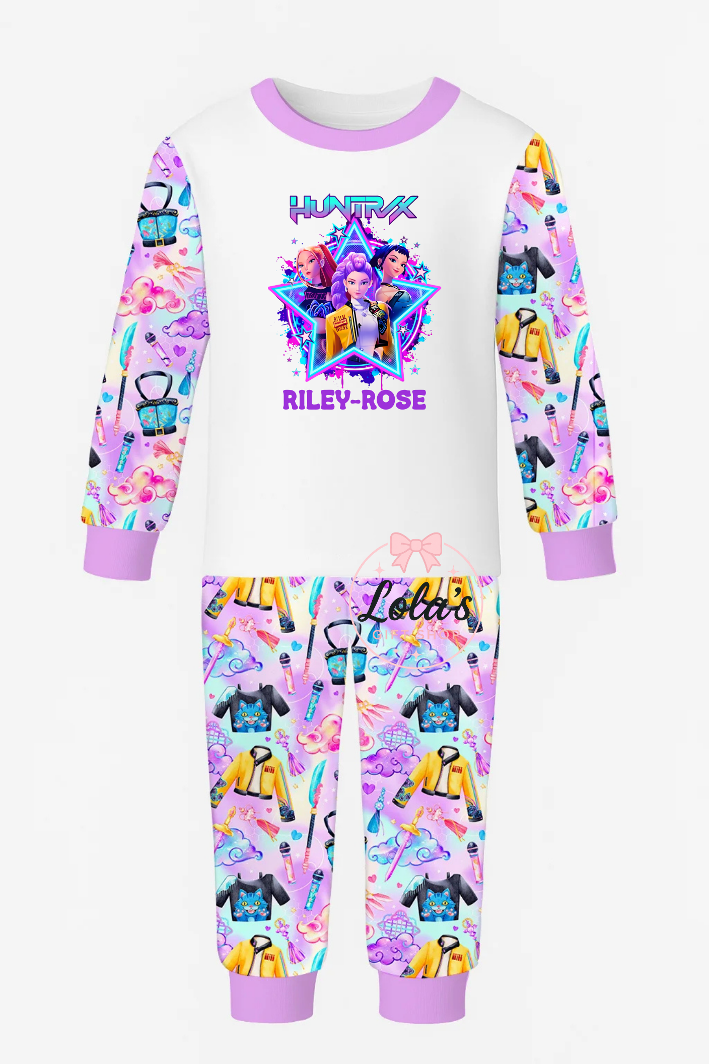 Personalised music band pyjamas