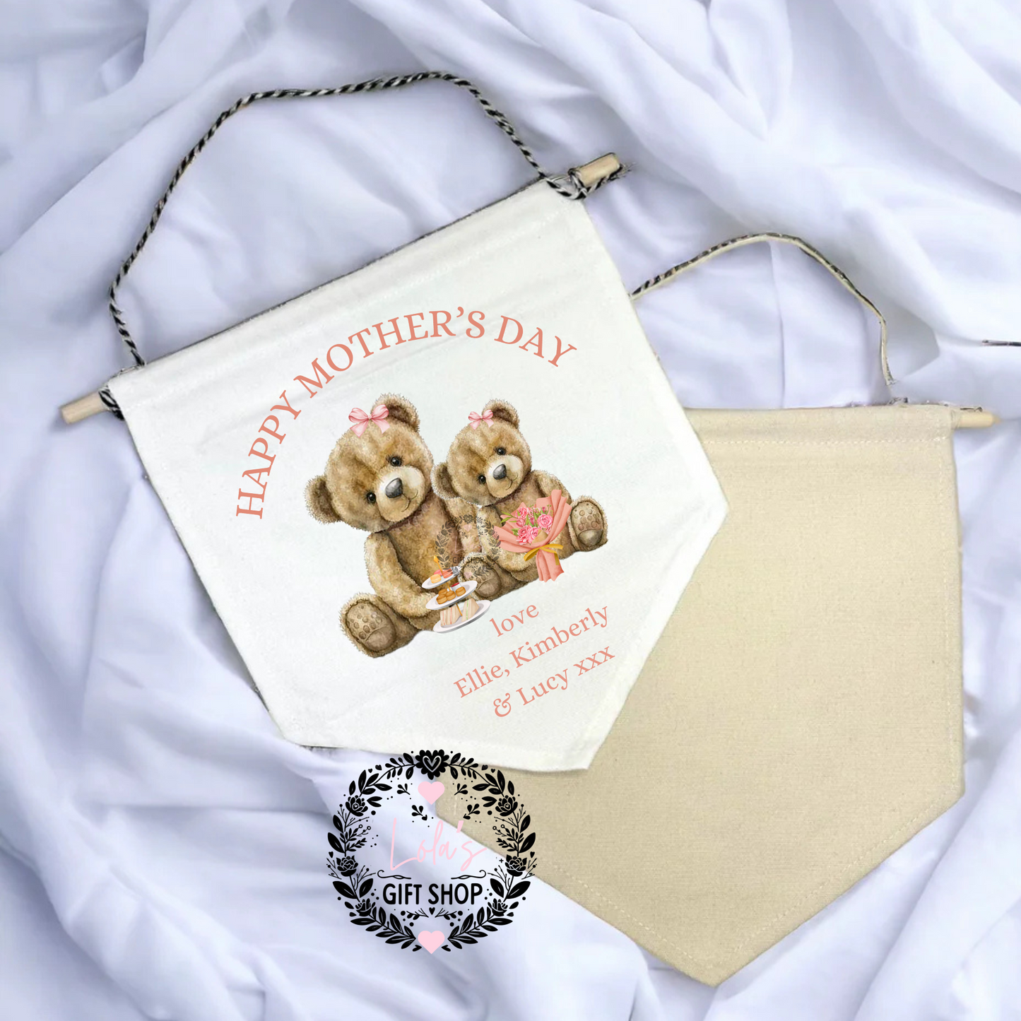 Bears Mother’s Day wall hanging pendant banner