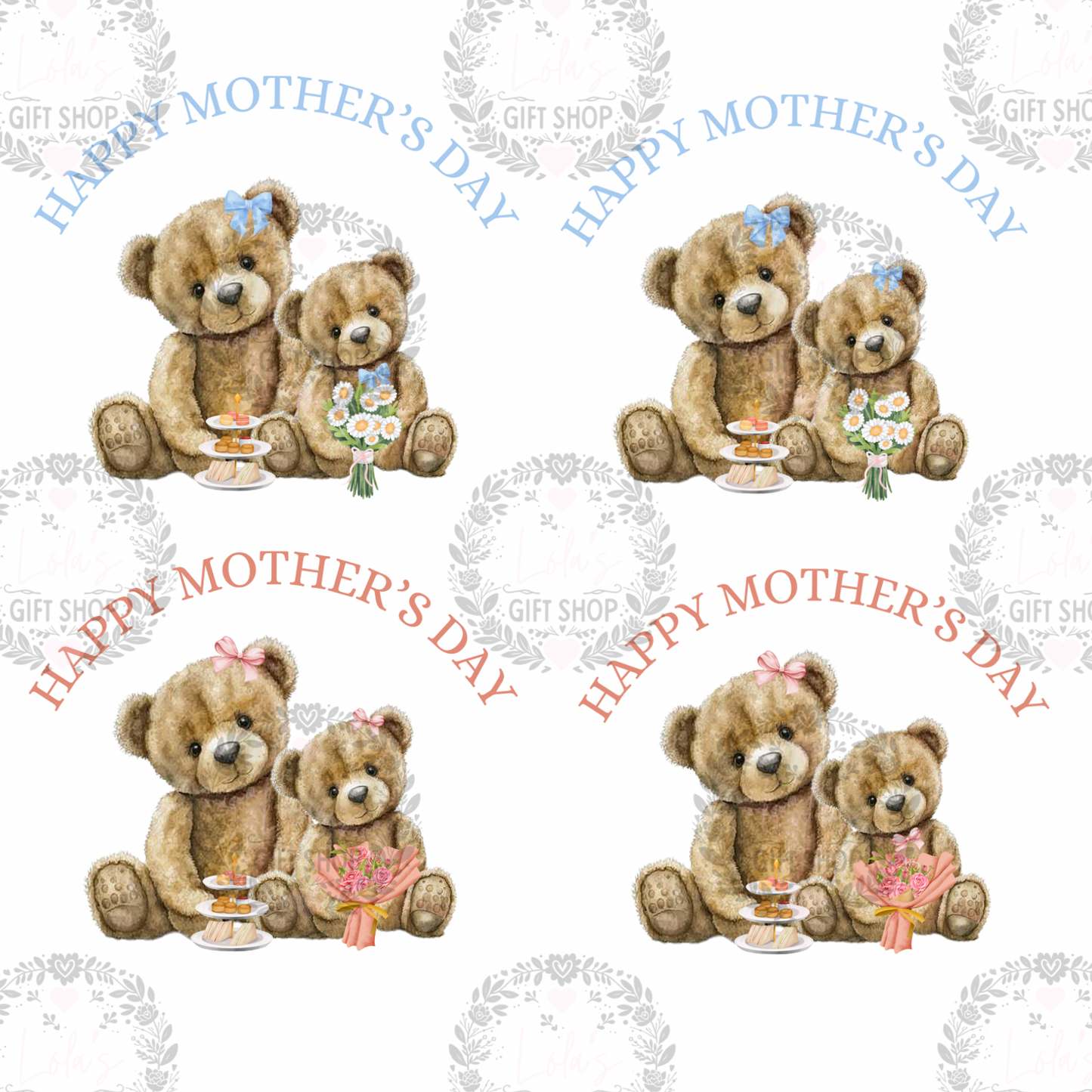 Bears Mother’s Day wall hanging pendant banner