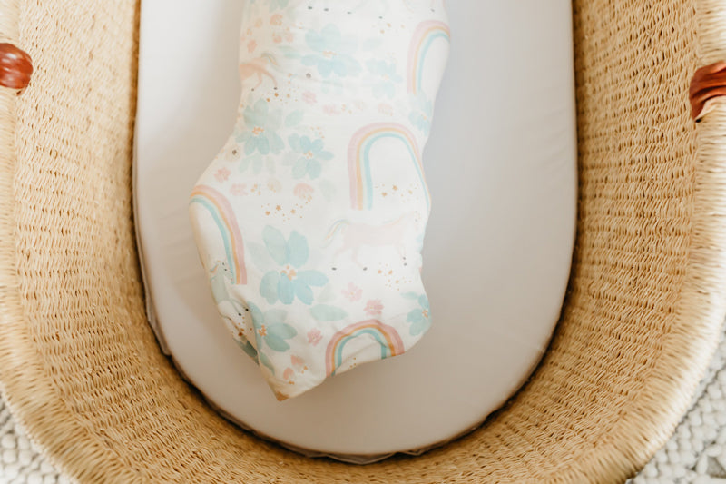 Copper Pearl Knitted Swaddle Blanket Whimsy