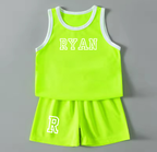 Kids personalised basket ball style sports sets