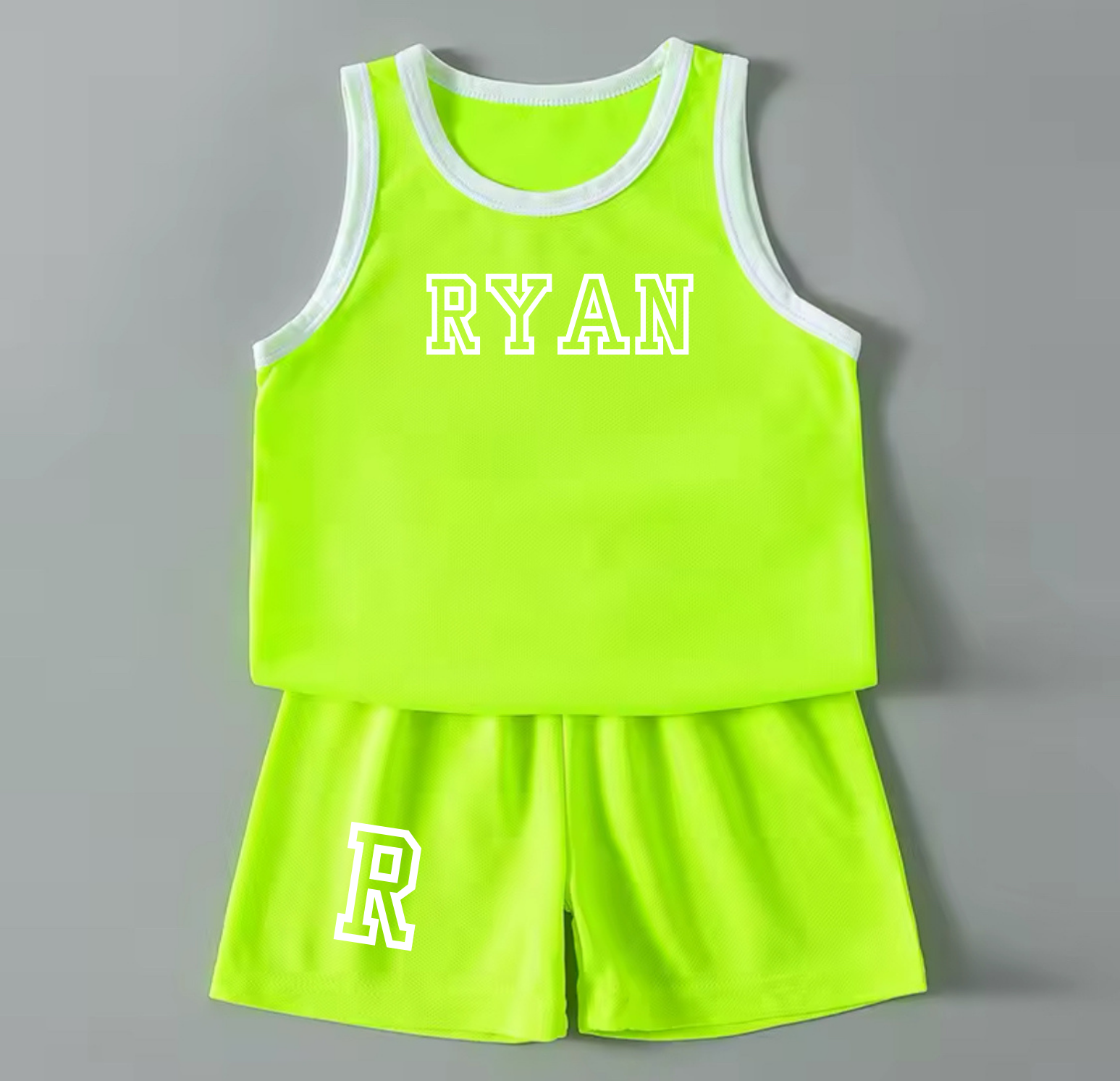 Kids personalised basket ball style sports sets