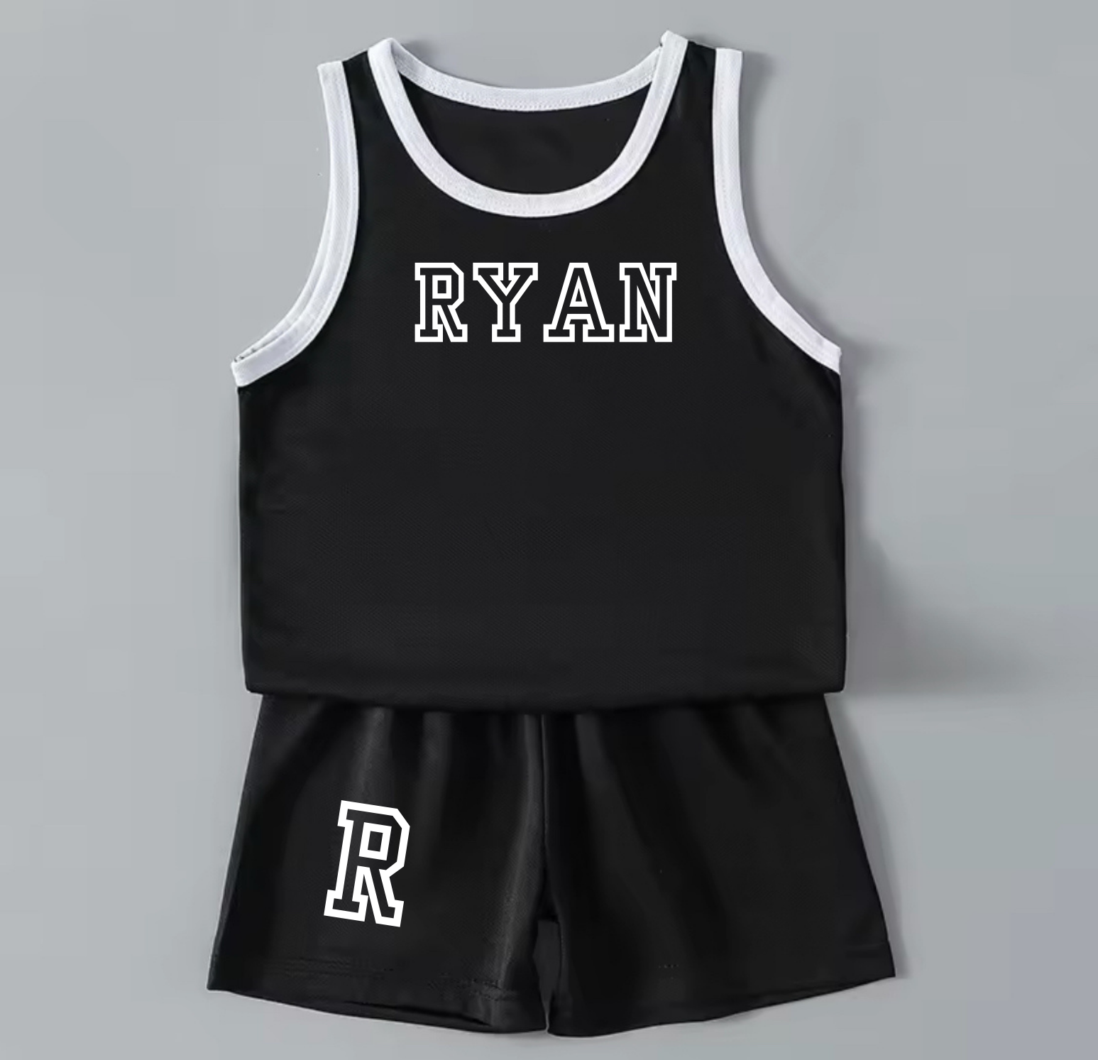 Kids personalised basket ball style sports sets