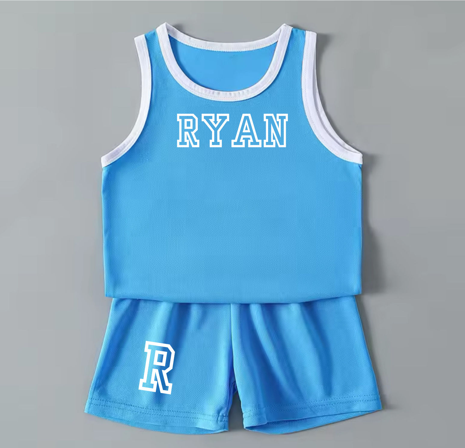 Kids personalised basket ball style sports sets
