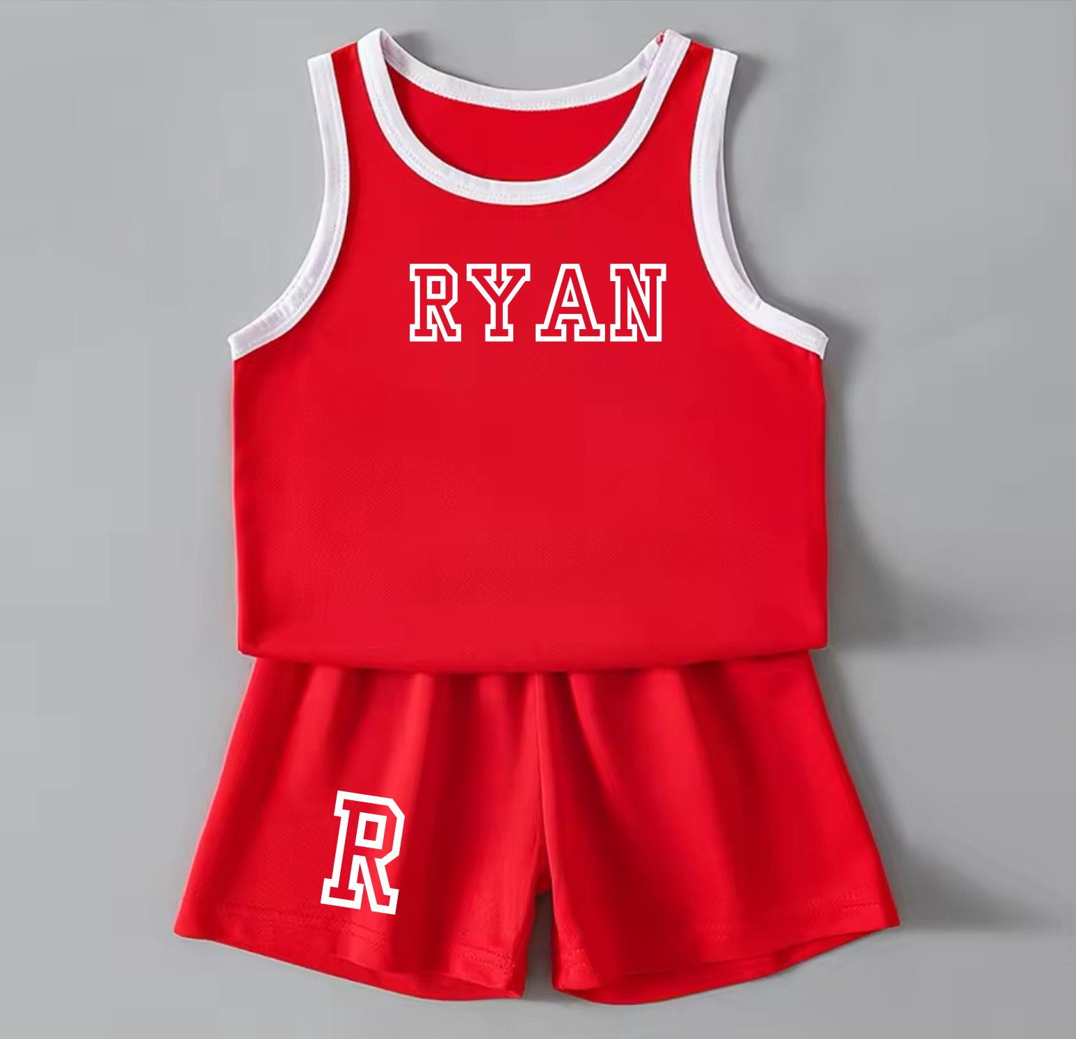 Kids personalised basket ball style sports sets