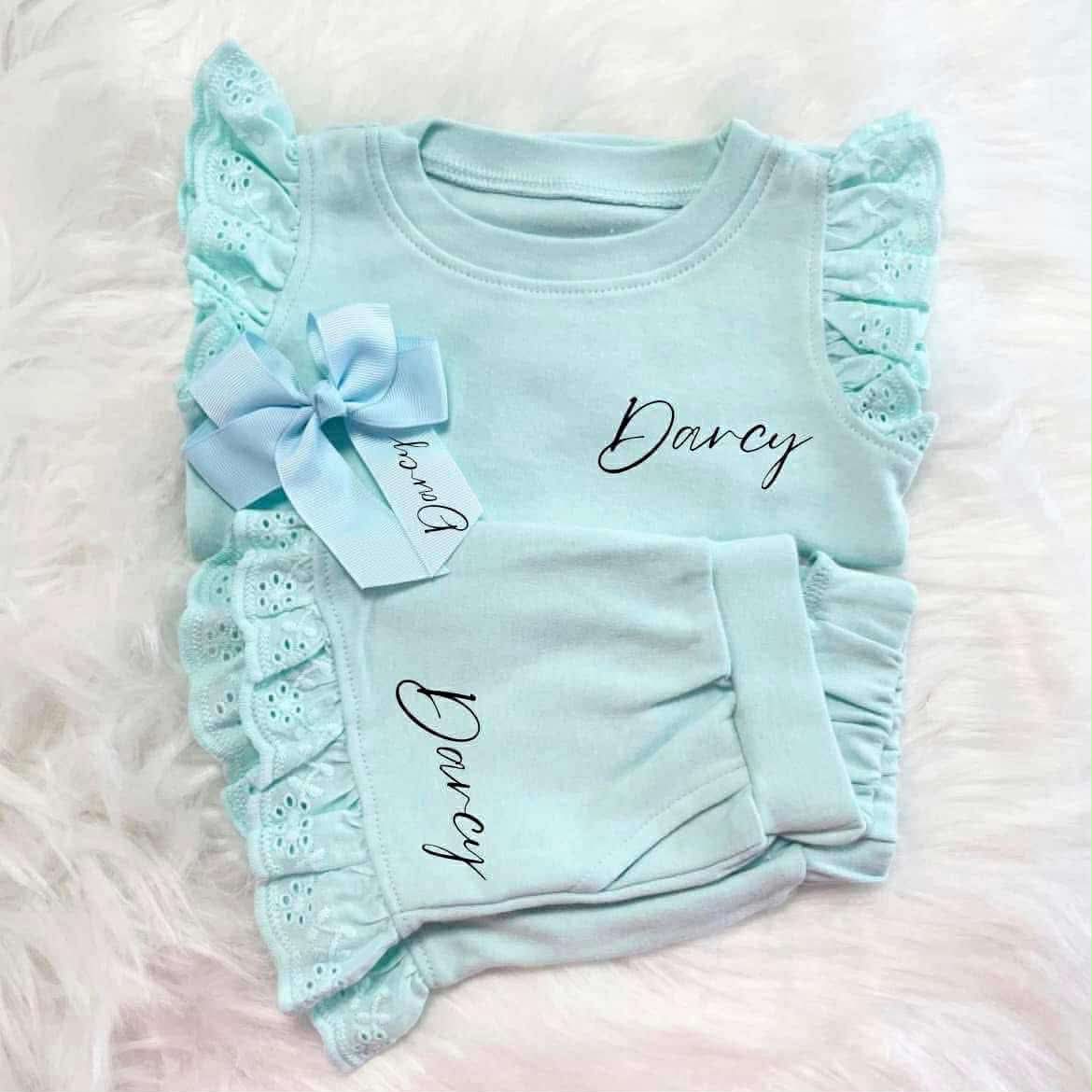 Personalised Girls Anglaise Sets