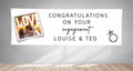 Personalised engagement Banner Upload Your Own Photo 1ft x 3ft GB001 (Copy)