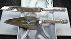 Engraved Cake Knife Set – Personalised Wedding Cake Server | Stainless Steel Mirror Polished