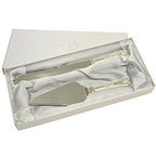Engraved Cake Knife Set – Personalised Wedding Cake Server | Stainless Steel Mirror Polished