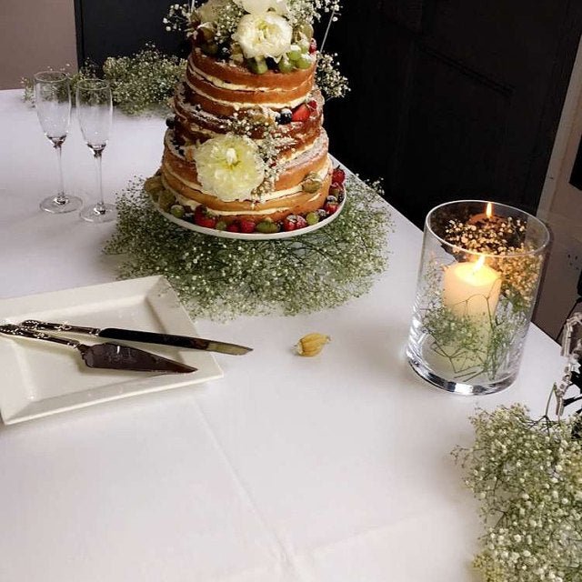 Engraved Cake Knife Set – Personalised Wedding Cake Server | Stainless Steel Mirror Polished