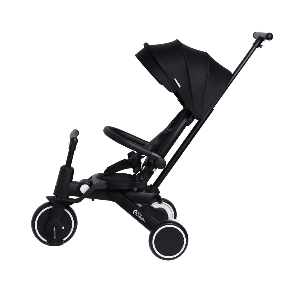Foryourlittleone Xplor 6 in 1 Foldable Trike - Jet Black (10m-4y)