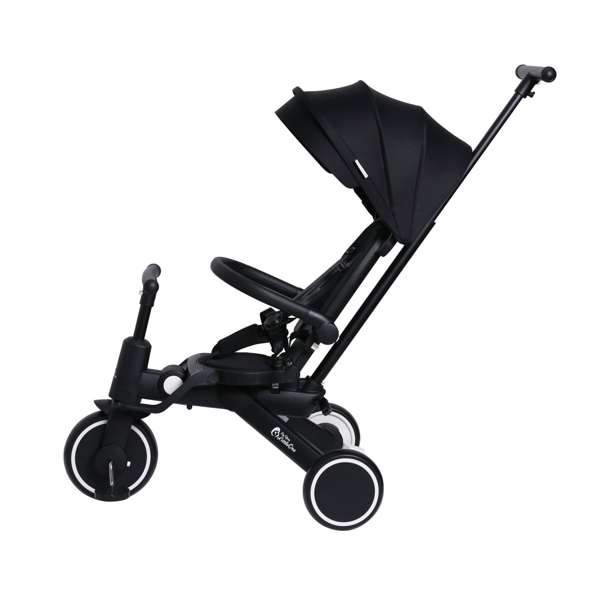 Foryourlittleone Xplor 6 in 1 Foldable Trike - Jet Black (10m-4y)