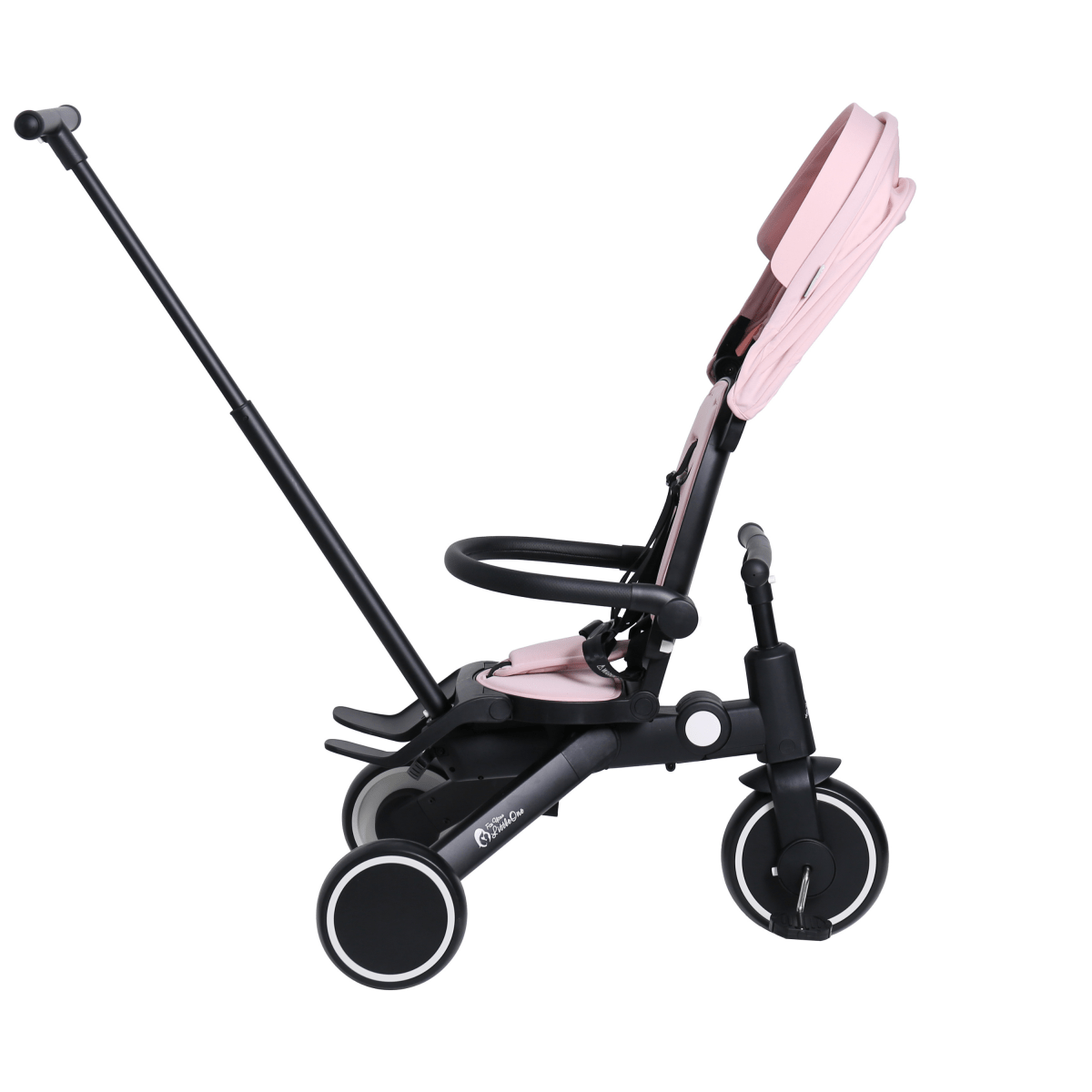 Foryourlittleone Xplor 6 in 1 Foldable Trike - Pastel Pink (10m-4y)