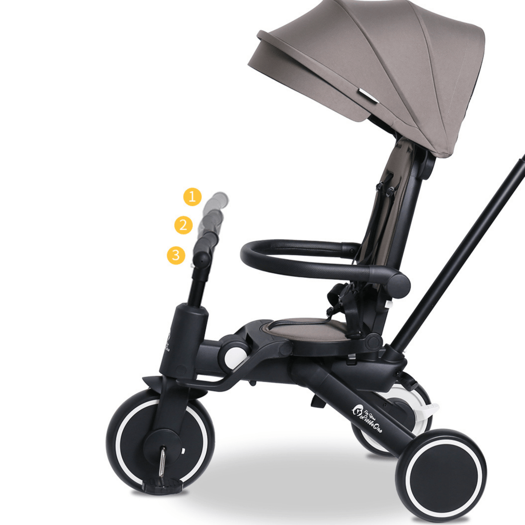 Foryourlittleone Xplor 6 in 1 Foldable Trike - Pastel Pink (10m-4y)
