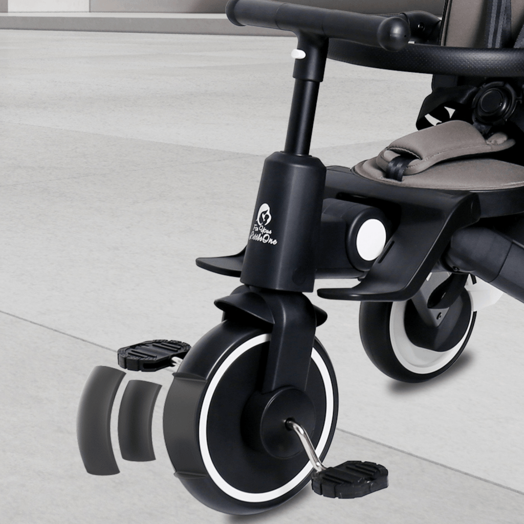 Foryourlittleone Xplor Plus 6 in 1 Foldable Trike - Grey Olive (10m-4y)