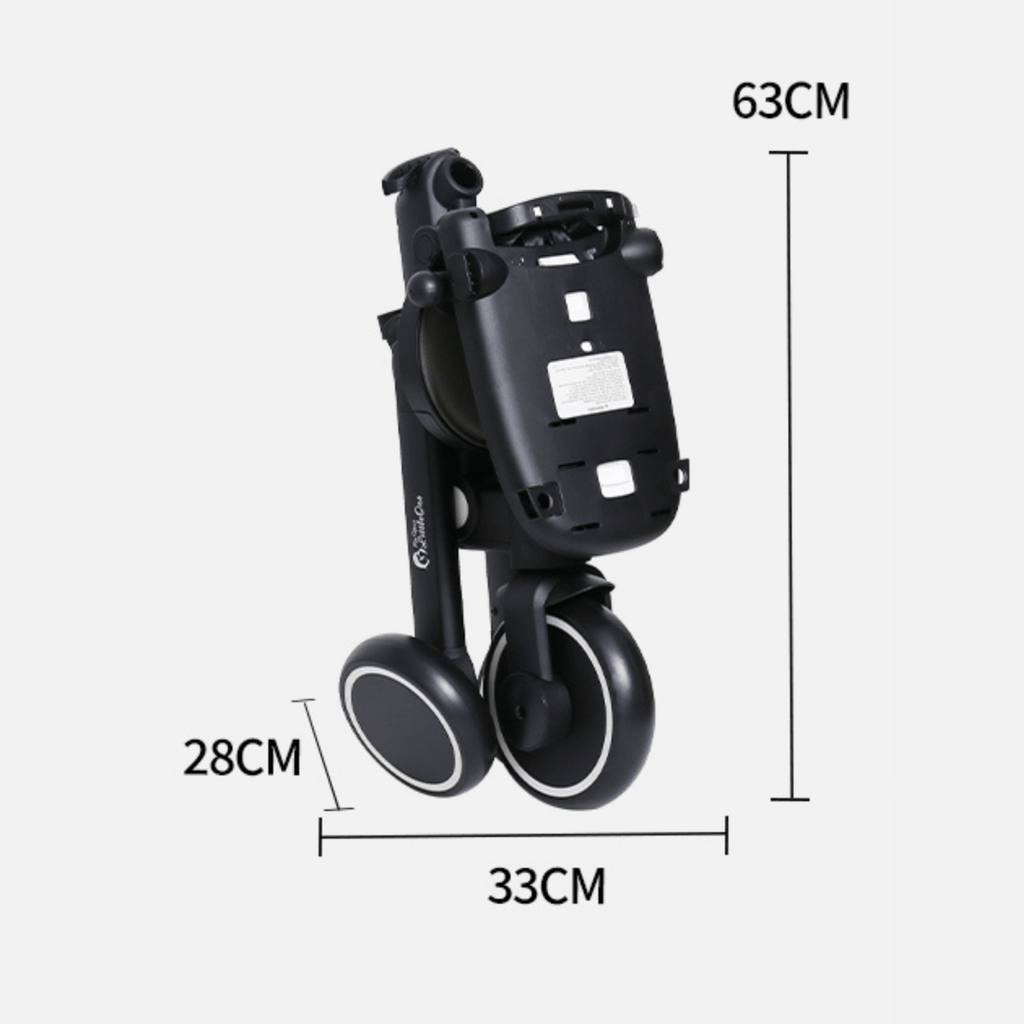 Foryourlittleone Xplor Ultimate 6 in 1 Foldable Trike - Jet Black (10m-4y)