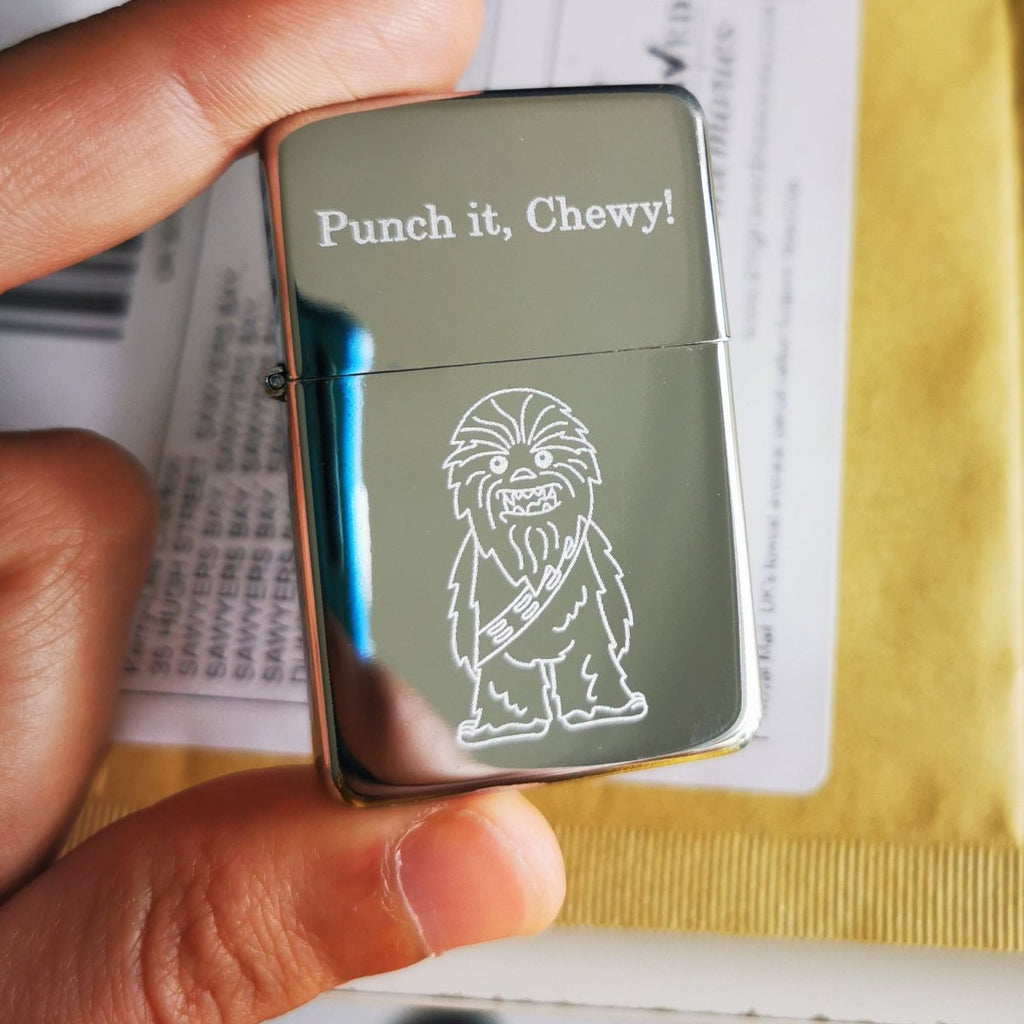 Personalised Zippo Lighter – Custom Text Engraving | Unique Photo Keepsake Gift