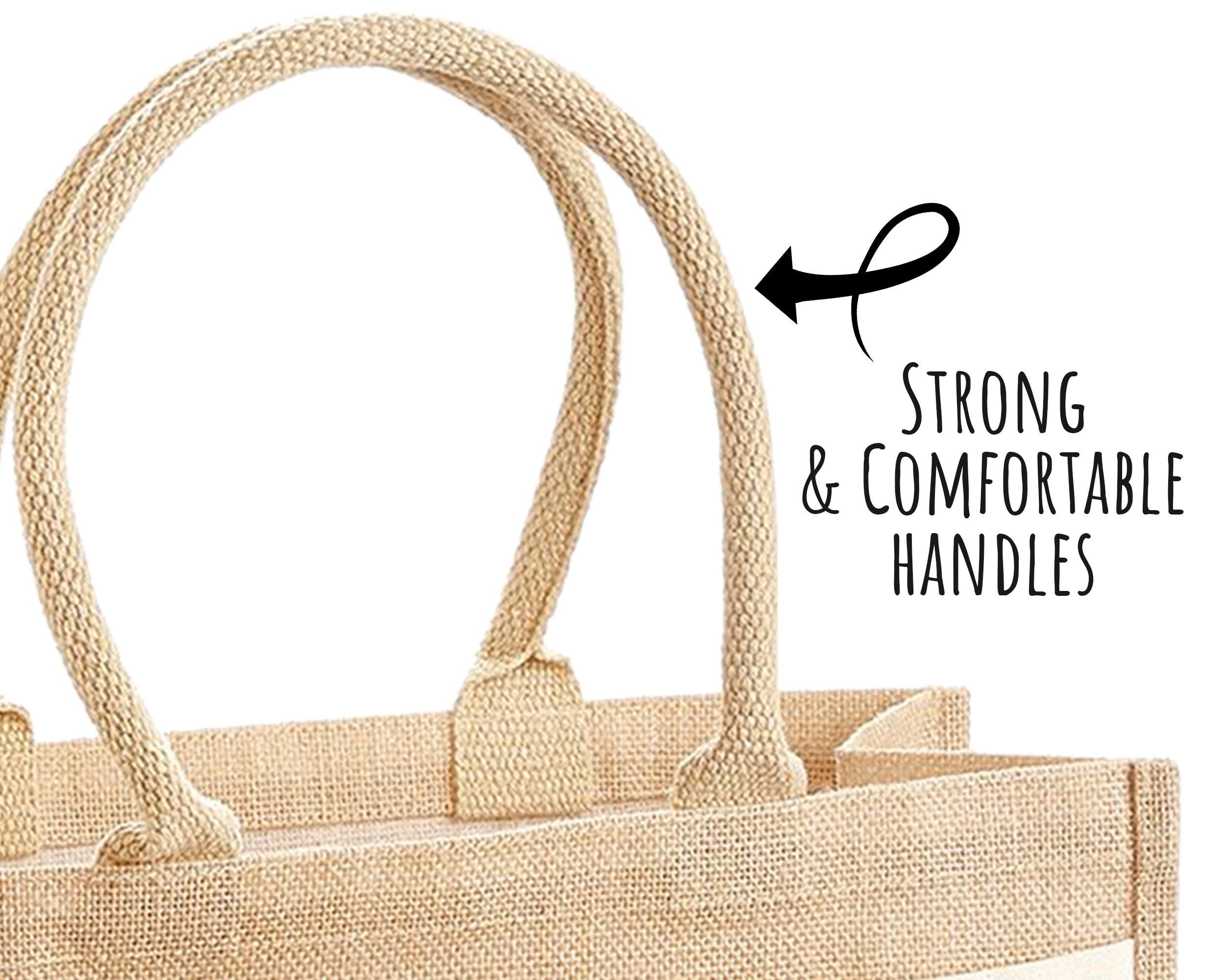 Mummy Gift Personalised Jute Bag -  Mothers Day Gift Floral Tote Bag Gift for Mum Mama - Custom Shopping Market Bag - Mummy Bag BT001
