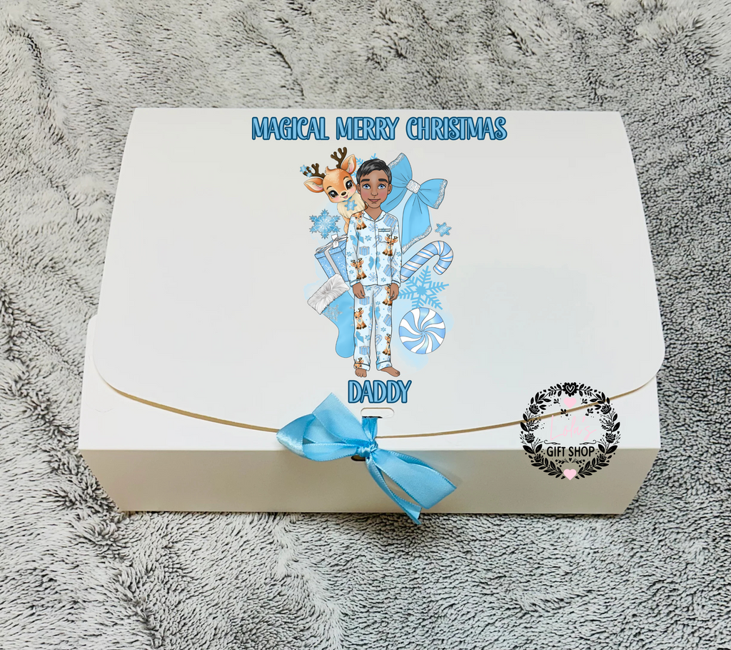 boys reindeer and you Christmas gift box