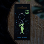 Glow in the Dark Alien Keyring