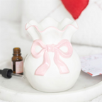White and Pink Bow Oil Burner