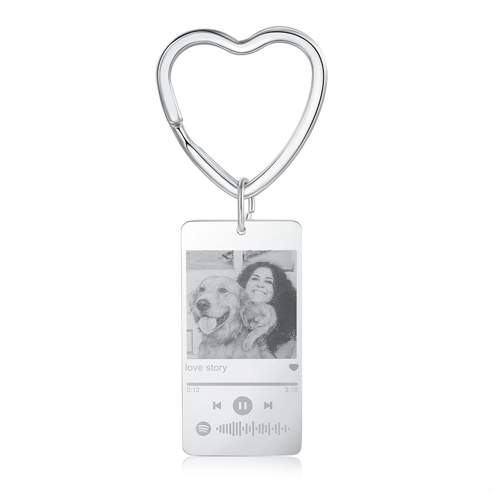 Photo Calendar Keychain - Personalised Anniversary Gift | Custom Photo Keyring