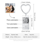 Photo Calendar Keychain - Personalised Anniversary Gift | Custom Photo Keyring