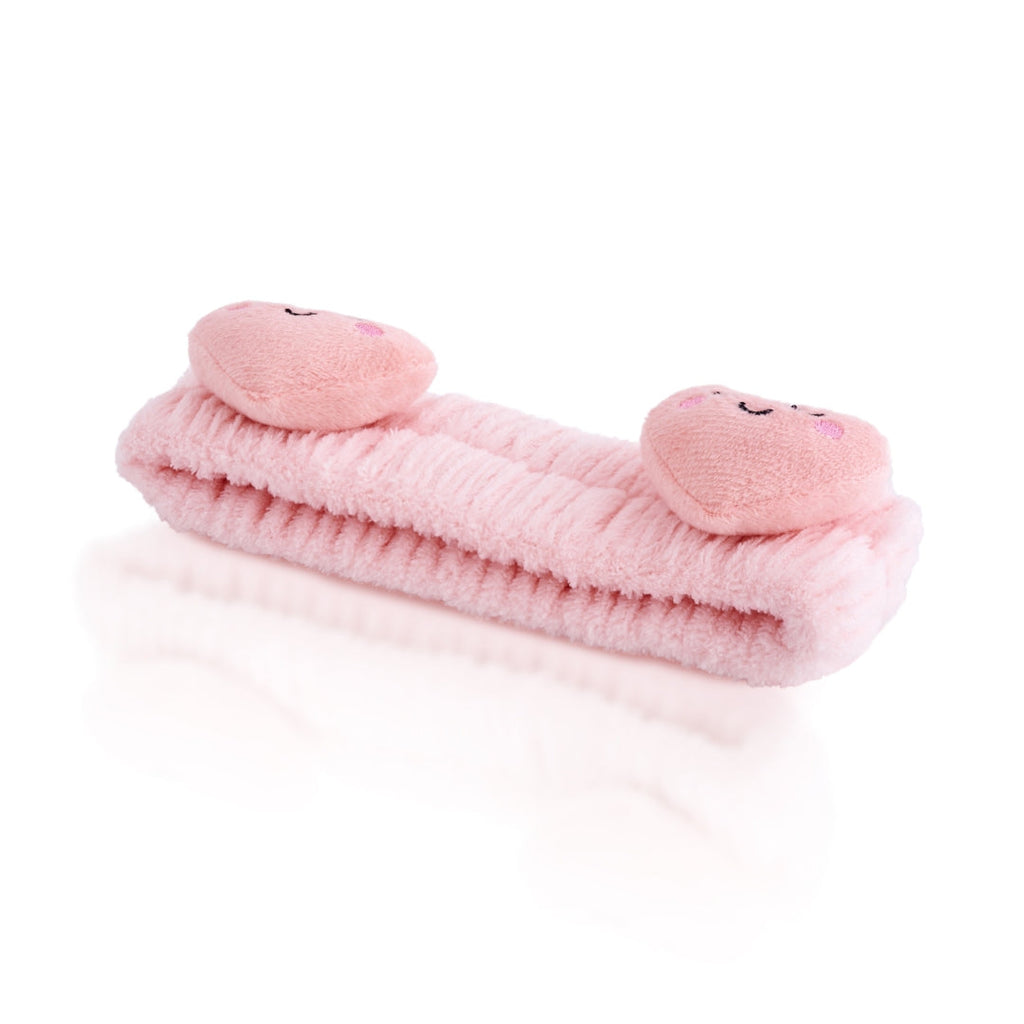 Novelty Spa Headband - Pink Hearts