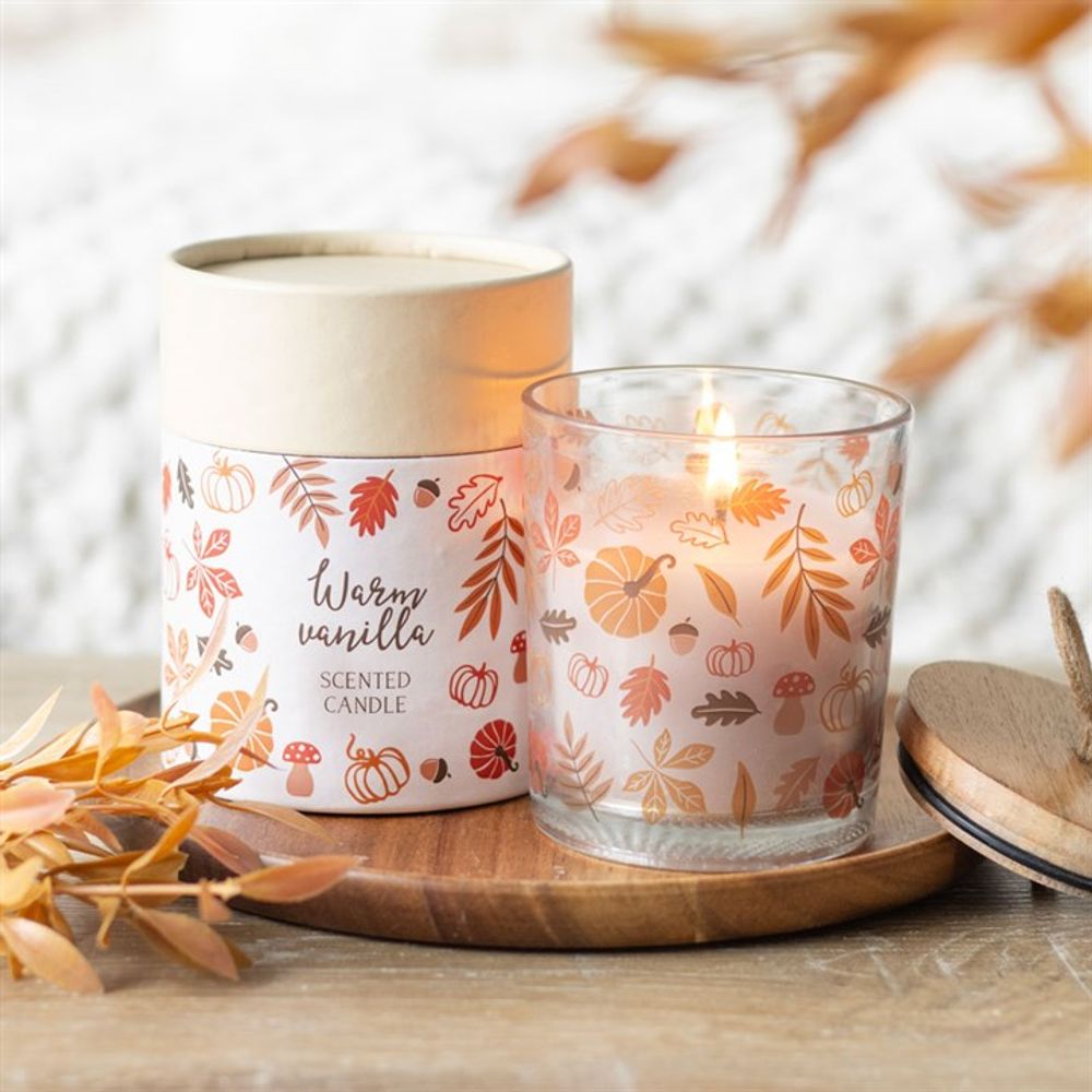 Autumn Leaves Warm Vanilla Candle - Lola’s gift shop <3Autumn Leaves Warm Vanilla CandleLola’s gift shop <3