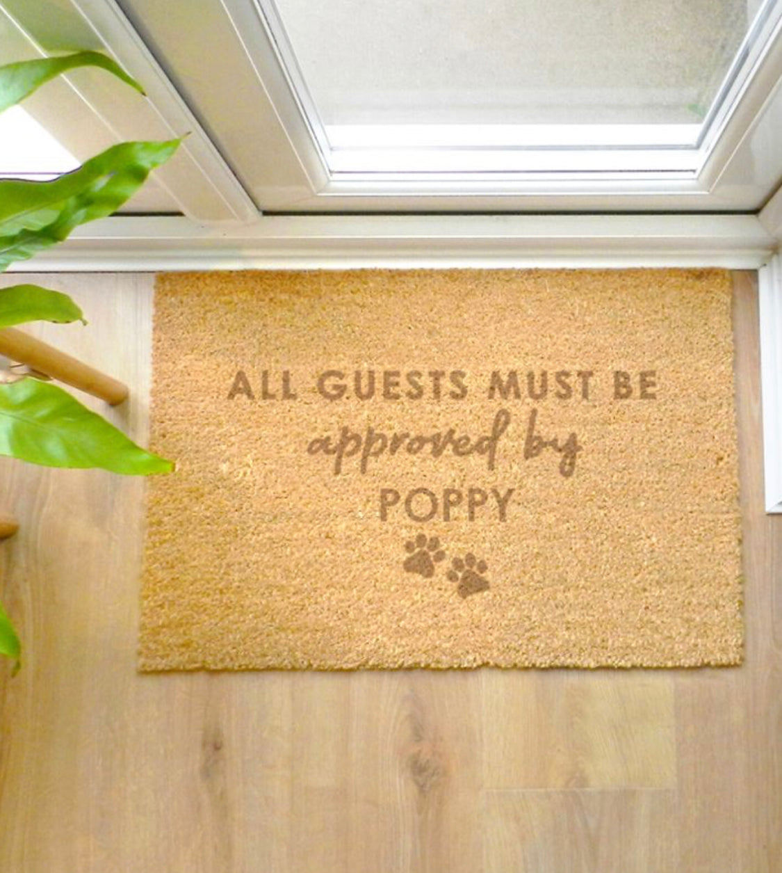 Personalised Approved By The Pet Rectangle Indoor Doormat