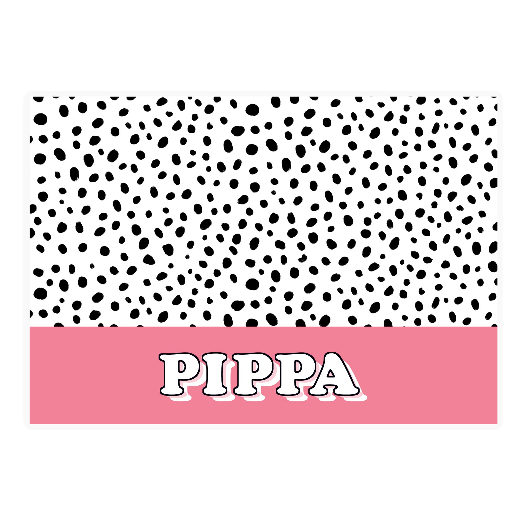 Personalised spotty blue/pink pet placemat - Lola’s gift shop <3Personalised spotty blue/pink pet placematLola’s gift shop <3